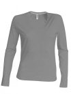 Kariban KA382 LADIES' LONG SLEEVE V-NECK T-SHIRT