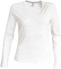 Kariban KA382 LADIES' LONG SLEEVE V-NECK T-SHIRT