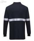 Portwest,FR03,Tricou Polo cu maneci Lungi Antistatic si Ignifug cu benze Reflectorizante