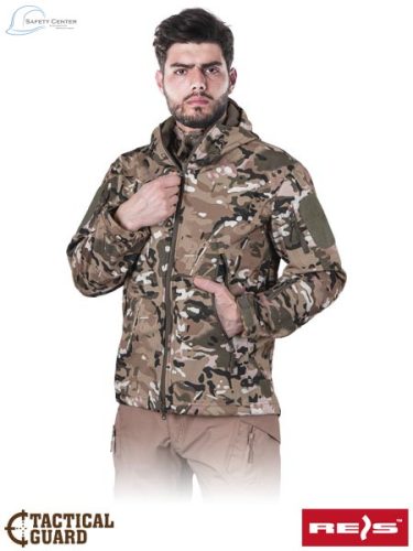 Ultima bucată! Jachetă camuflaj din material Softshell de la Reis Mărimea XXL