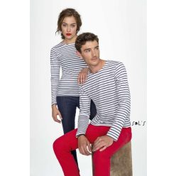 SOL'S SO01403 MARINE WOMEN LONG SLEEVE STRIPED T-SHIRT