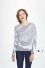 SOL'S SO01403 MARINE WOMEN LONG SLEEVE STRIPED T-SHIRT